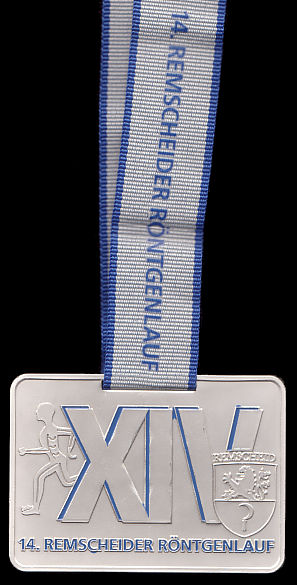 Finisher Medaille 14.	Rntgenlauf, Remscheid 2014